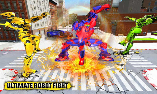 Taxi Helicopter Car Robot Game Screen 2