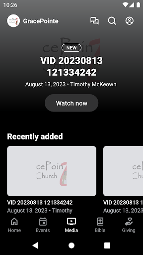GracePointe Church SBC Screen 3