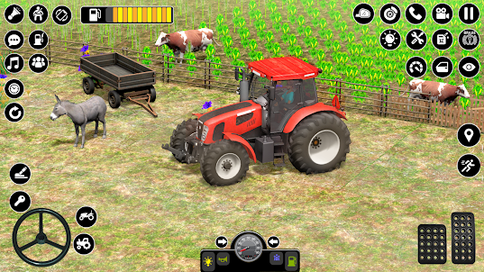 Farming Tractors Driving Game
