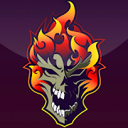 Golden Flaming Skull wallpapers