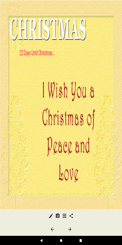 Android application Christmas Cards screenshort