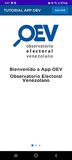 Android application OEV Reportes screenshort