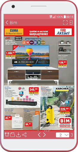 Android application Bim,A101,Şok Market Broşürleri screenshort