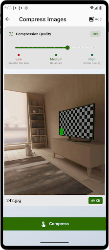 ImgCompressor MB to KB