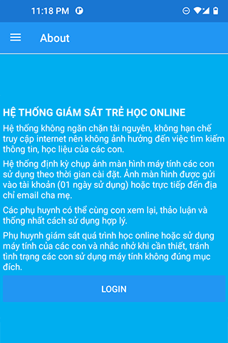 Android application KidOnline screenshort