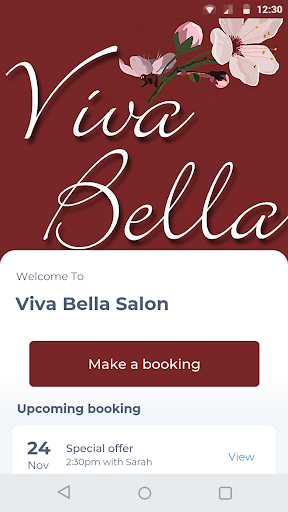 Android application Viva Bella Salon screenshort