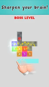 Cube Merge Number Slide Puzzle