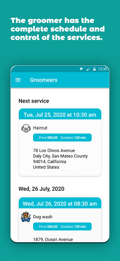 Groomeer Driver Screen 2