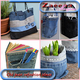 Recycled jeans craft  ideas icon
