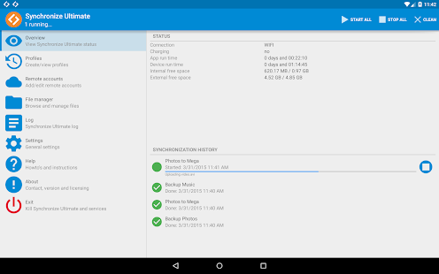 Synchronize Ultimate Bildschirmfoto