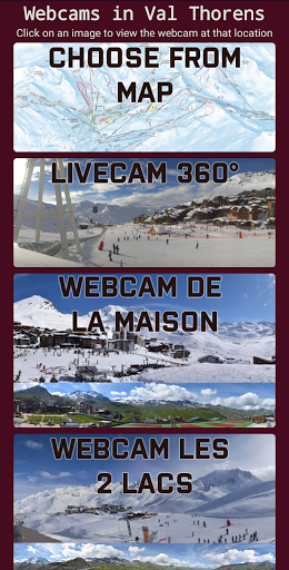 Android application Val Thorens Webcams screenshort