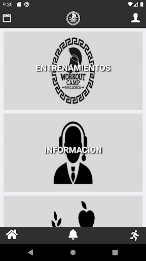 Android application Workout Camp Mallorca screenshort