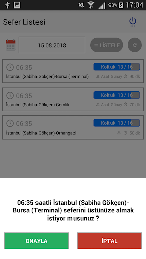 Mobil Turnike Screen 2
