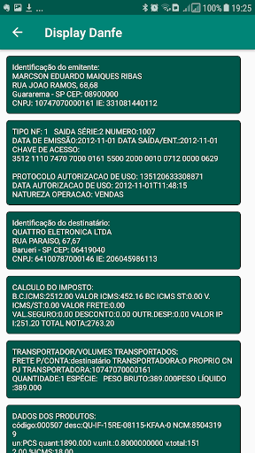 DANFE Ver Imprimir Screen 2