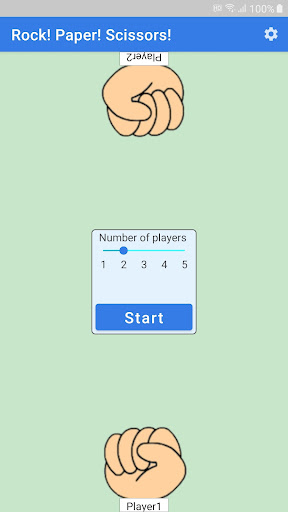 Android application Real RockPaperScissors screenshort