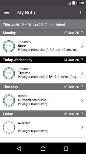 Medirota Screen 2