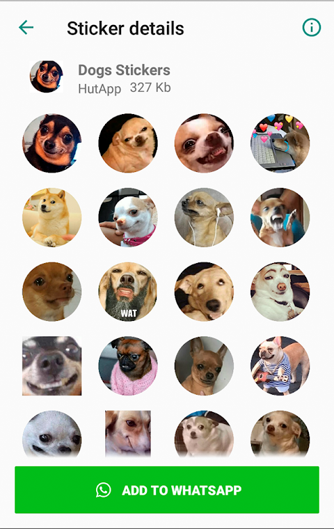 Dog Stickers for WhatsAppのおすすめ画像1