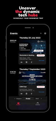 Android application dotmeet - Events calendar screenshort