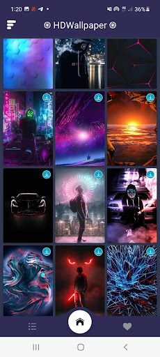 Android application Wallpapers 4K multi screenshort