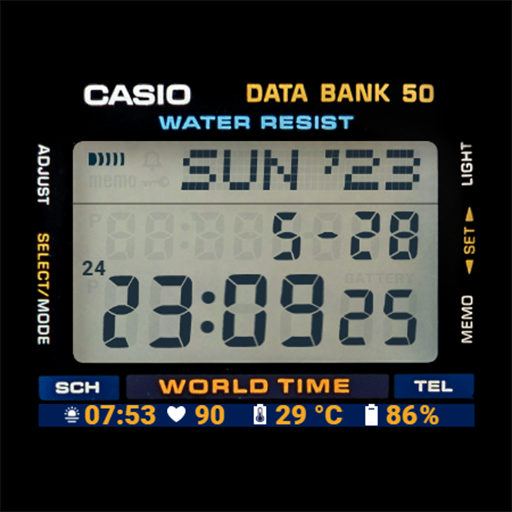 CASIO Data Bank Watch Face Logo