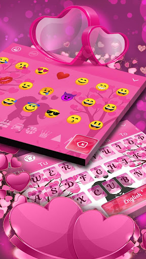 Pink Love Keyboard Theme