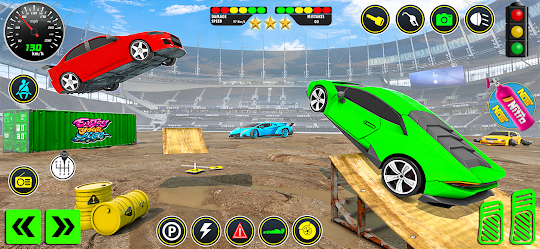 Big Car Crash Derby Game 3D