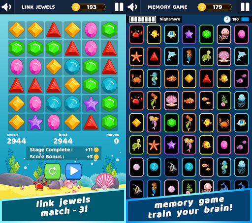 Link Jewels Mermaid: Gems Game Screen 2