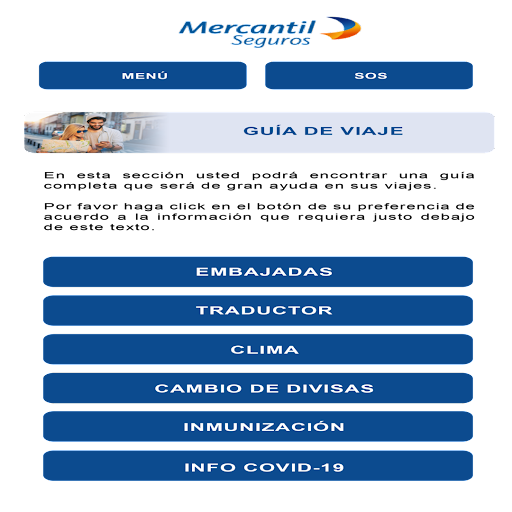 Travel Mercantil App Móvil Screen 3