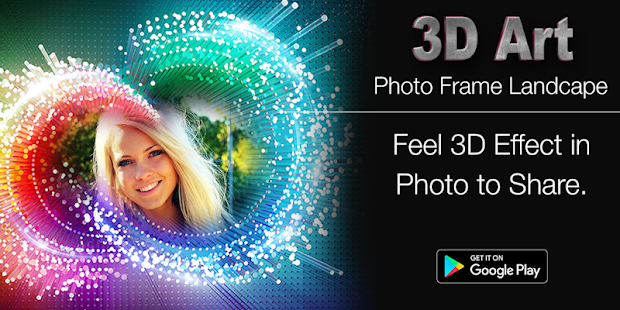 3D Art Photo Frame Landscape Captura de pantalla