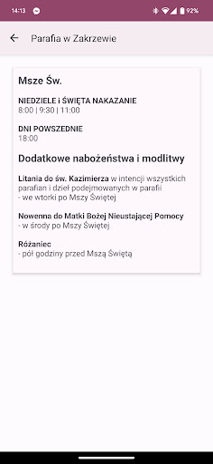 Parafia w Zakrzewie Screen 2