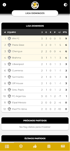 Android application Torneo paso a paso screenshort