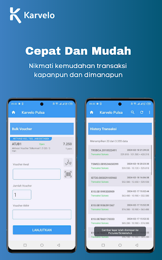 Karvelo Pulsa - Aplikasi PPOB Screenshot 3 - AppWisp.com