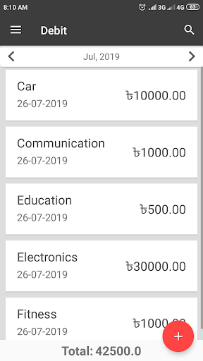 Expense Tracker Screen 2
