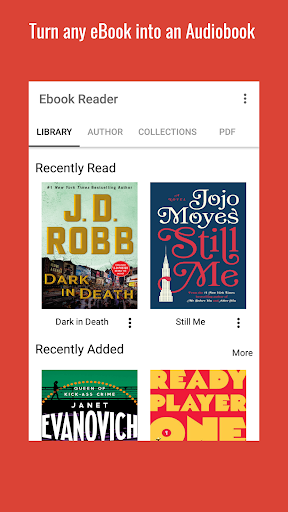 Android application Audiobook Reader screenshort