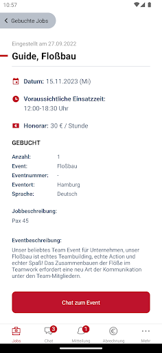 Teamgeist Personalapp Screen 2