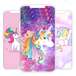 Cover Image of Unduh Rainbow Wallpaper Unicorn  APK