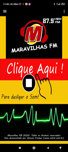 Android application Rádio Maravilhas FM screenshort
