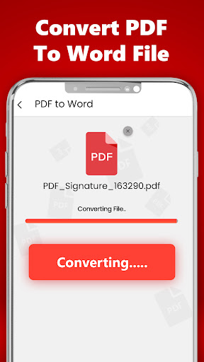 PDF to Word Converter App Screen 3