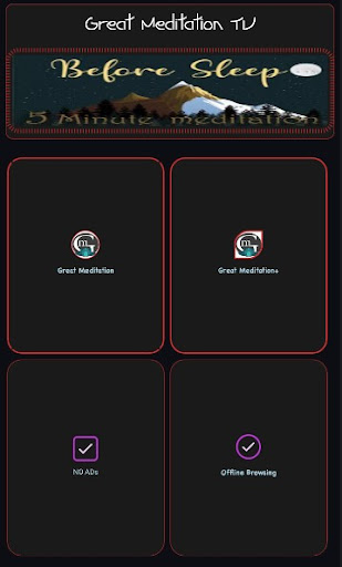 Android application Great Meditation screenshort
