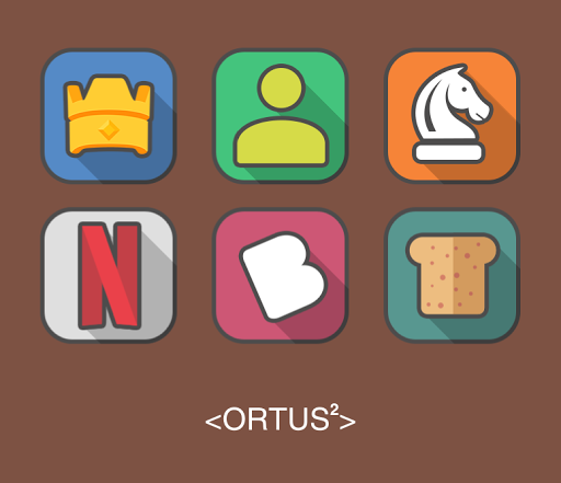 Android application Ortus Square Icon Pack screenshort
