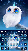 screenshot of Night Unicorn Owl Keyboard The