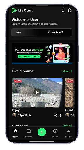 LivCast Screen 2