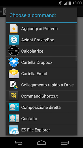 Commands Launcher Screen 3