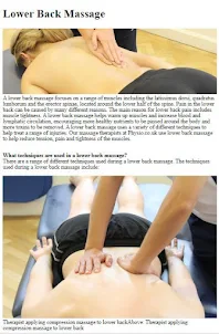 How to Massage Lower Back Pain