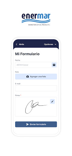 Android application Enermar App screenshort