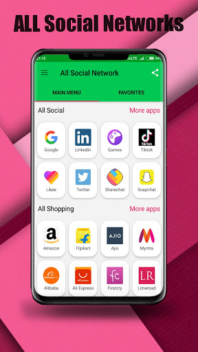 All in one social media and social networks app