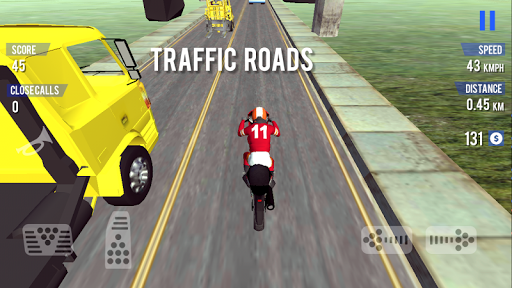 Android application Moto Racing 3D screenshort