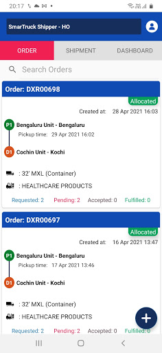 SmartShipper Screen 2