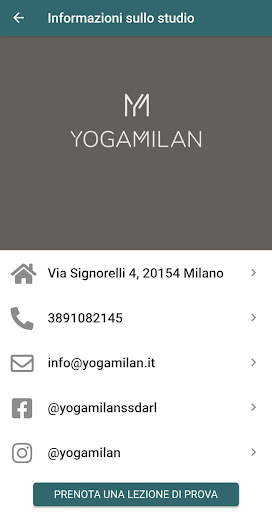 Android application Yogamilan screenshort