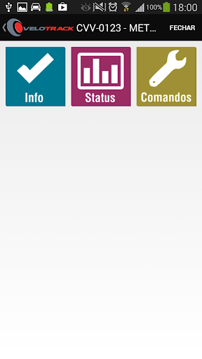 Android application Velotrack screenshort